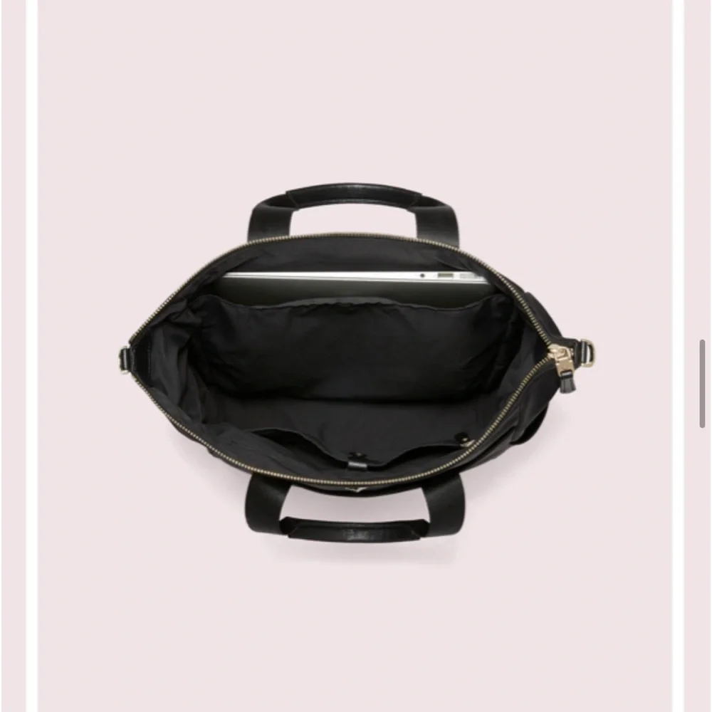 kate spade Black Nylon Top-Handle Backpack Tote